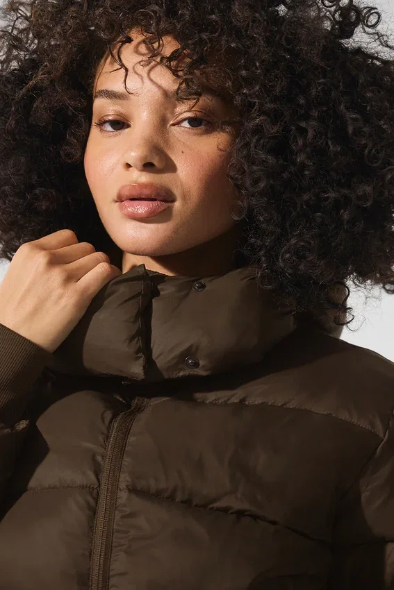 Foxy Puffer Ceket - Espresso