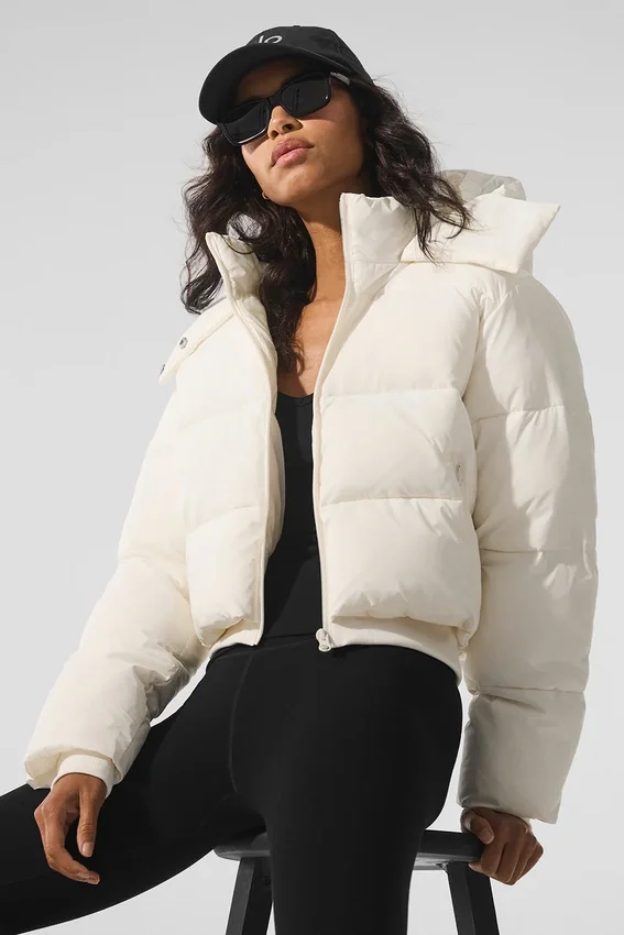 Foxy Puffer Ceket - Fildişi