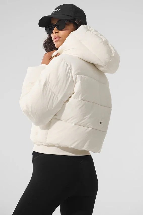 Foxy Puffer Ceket - Fildişi