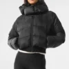 Foxy Puffer Ceket - Siyah