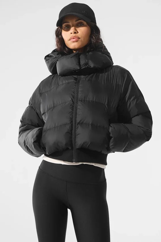 Foxy Puffer Ceket - Siyah