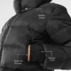 Foxy Puffer Ceket - Siyah