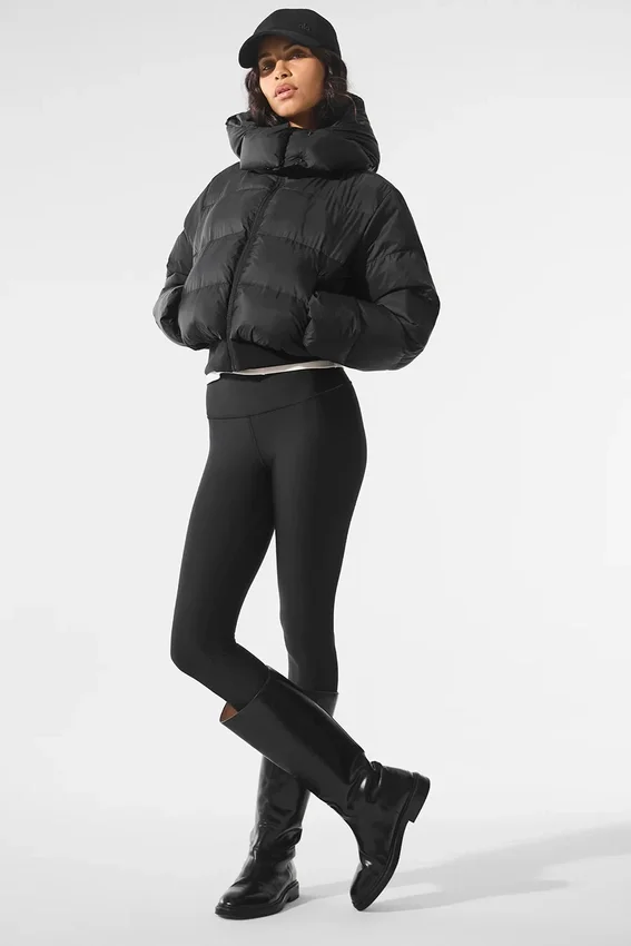 Foxy Puffer Ceket - Siyah