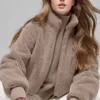Foxy Sherpa Ceket - Chai Latte