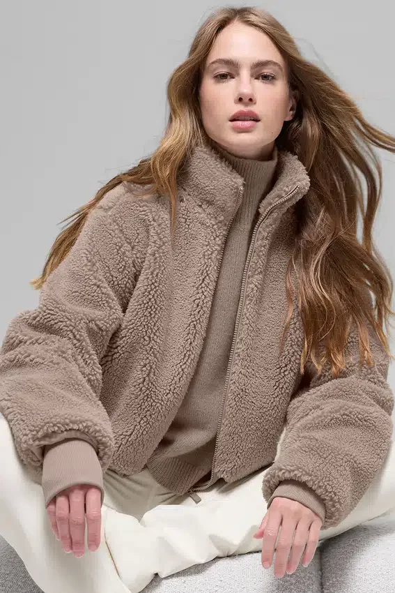 Foxy Sherpa Ceket - Chai Latte