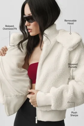 Foxy Sherpa Ceket – Fildişi