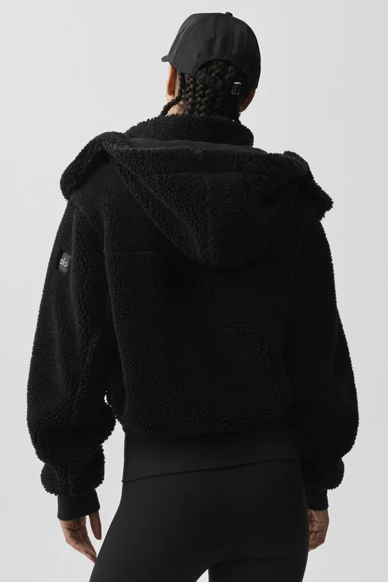 Foxy Sherpa Ceket - Siyah