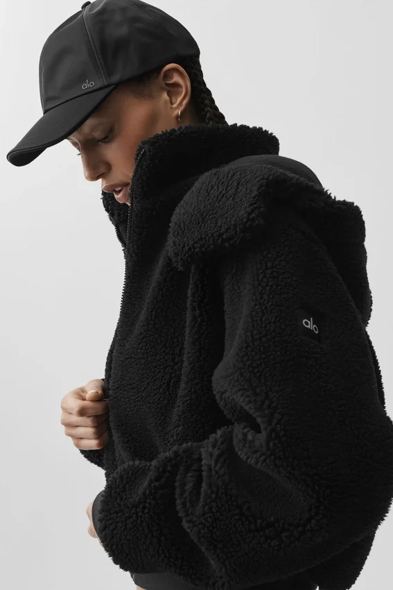 Foxy Sherpa Ceket - Siyah