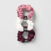 Fresh Mini Saç Lastiği 3'lü Paket - Bordo/Pembe Yabani Gül/Fildişi