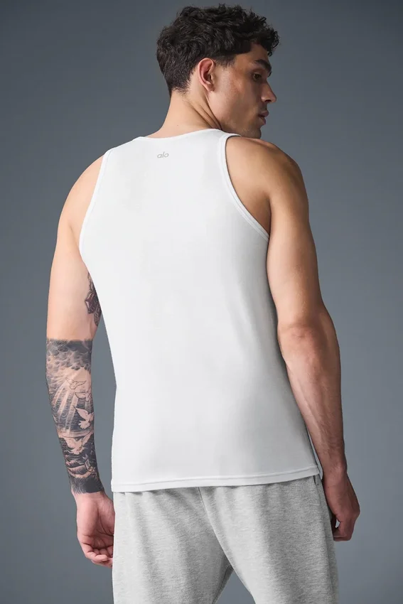 Günlük Modal Ribana Tank Top - Beyaz