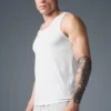 Günlük Modal Ribana Tank Top - Beyaz