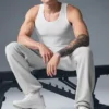 Günlük Modal Ribana Tank Top - Beyaz