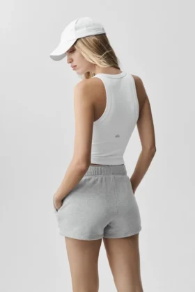 Goddess Nervürlü Go-To Tank – Beyaz