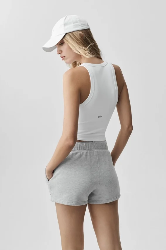 Goddess Nervürlü Go-To Tank - Beyaz