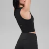 Goddess Ribbed Go-To Tank - Siyah