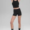 Goddess Ribbed Go-To Tank - Siyah