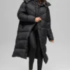 Gold Rush Puffer Trençkot - Siyah