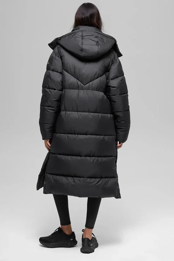 Gold Rush Puffer Trençkot - Siyah