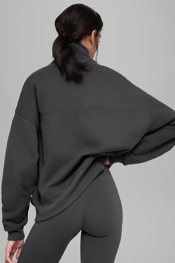 Hazy Mock Neck Kazak - Antrasit
