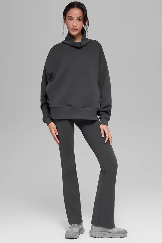 Hazy Mock Neck Kazak - Antrasit