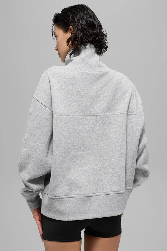 Hazy Mock Neck Kazak - Atletik Heather Gri