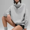 Hazy Mock Neck Kazak - Atletik Heather Gri