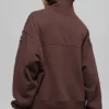 Hazy Mock Neck Kazak - Brownstone