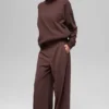Hazy Mock Neck Kazak - Brownstone