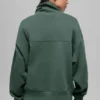 Hazy Mock Neck Kazak - Clover Yeşili