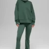 Hazy Mock Neck Kazak - Clover Yeşili