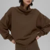 Hazy Mock Neck Kazak - Espresso