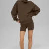 Hazy Mock Neck Kazak - Espresso