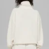 Hazy Mock Neck Kazak - Fildişi