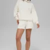 Hazy Mock Neck Kazak - Fildişi