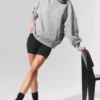 Hazy Mock Neck Kazak - Koyu Atletik Heather Gri