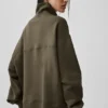 Hazy Mock Neck Kazak - Zeytin Ağacı