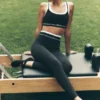 High-Waist 7/8 Better Together Airbrush Tayt - Siyah/Beyaz