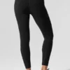 High-Waist 7/8 Better Together Airbrush Tayt - Siyah/Beyaz
