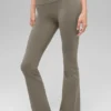 High-Waist 7/8 Bootcut Tayt - Açık Kakao