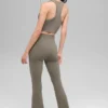 High-Waist 7/8 Bootcut Tayt - Açık Kakao