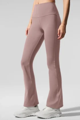 High-Waist 7/8 Bootcut Tayt – Taupe