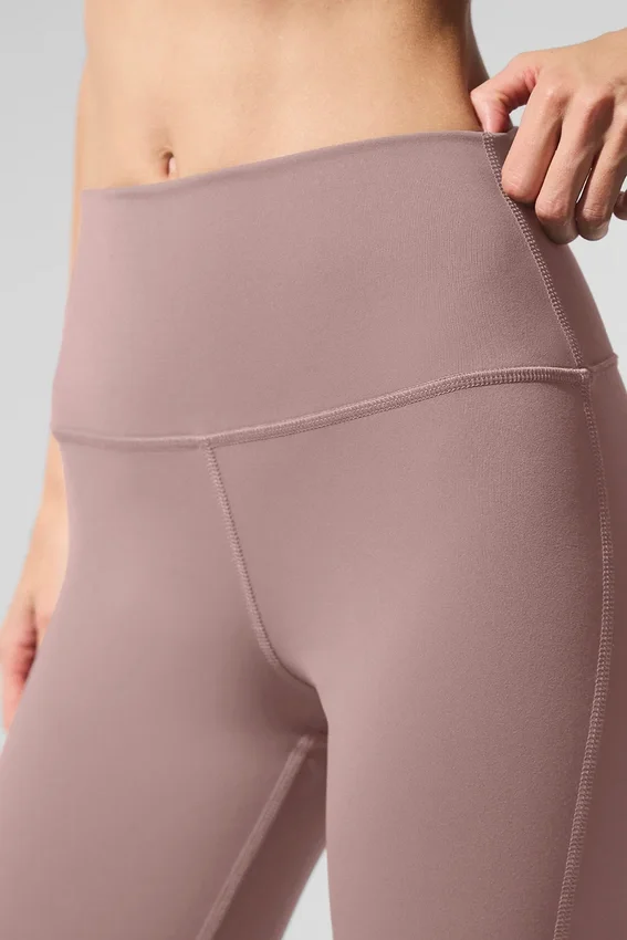 High-Waist 7/8 Bootcut Tayt - Taupe