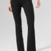 High-Waist 7/8 Bootcut Taytlar - Siyah