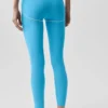 High-Waist 7/8 Heart Throb Airbrush Legging - Gök Mavisi/Beyaz