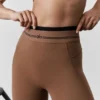 High-Waist Airbrush 7/8 Better Together Tayt - Güneşten Yanmış Kahverengi/Siyah