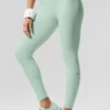 High-Waist Airbrush 7/8 Better Together Tayt - Nane Yeşili/Beyaz