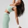 High-Waist Airbrush 7/8 Better Together Tayt - Nane Yeşili/Beyaz