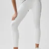 High-Waist Airbrush 7/8 Heart Throb Tayt - Beyaz/Siyah