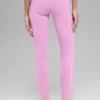 High-Waist Airbrush 7/8 Heart Throb Tayt - Şeker Kalp Pembesi/Beyaz