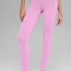 High-Waist Airbrush 7/8 Heart Throb Tayt - Şeker Kalp Pembesi/Beyaz